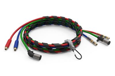 3-in-1 Wrap with Red & Blue Hose, 12', SureGrip Handle, Sonogrip ABS with Straight & Angled Ends