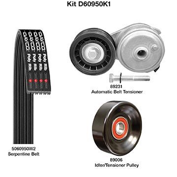 Dayco D60950K1 Serpentine Belt Drive Component Kit