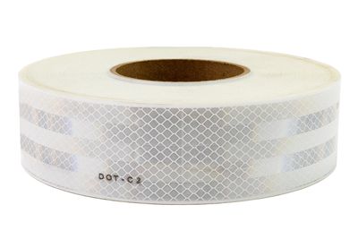DOT-C2 Reflective Tape, 150' Roll, all white pattern