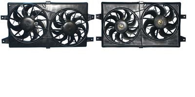 APDI 6017114 Dual Radiator and Condenser Fan Assembly