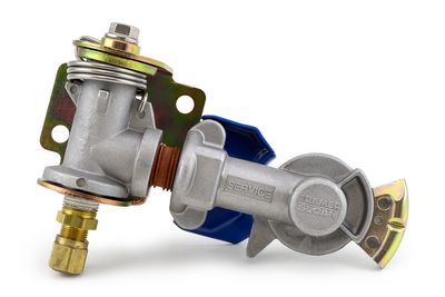 Aluminum Swivel Gladhand, 90-degree, Service, Rubber Seal, 3/8" Male Connector