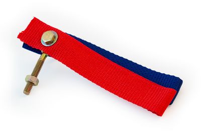 Strap Assembly, Red & Blue with Eye Bolt