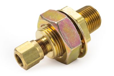 One-Piece Terminal Bolt, Brass, 2.35", .55" x 1.46" Steel Nut