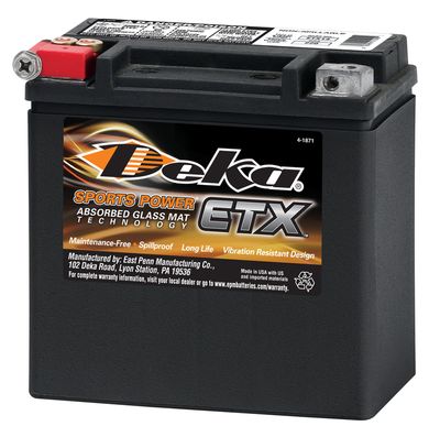 Deka ETX14 Vehicle Battery