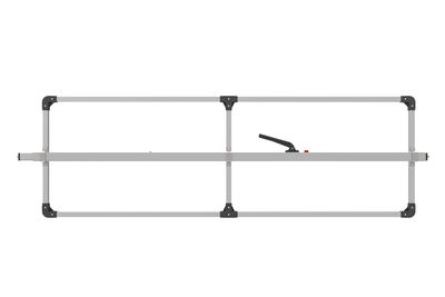 SL-30 Cargo Bar, 84"-114", F-track Ends, Attached 3 Crossmember Hoop, Mill Aluminum