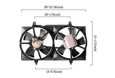 Agility Autoparts 6029140 Dual Radiator and Condenser Fan Assembly