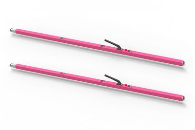 SL-30 Cargo Bar, 84"-114", E-track Ends, Pink, Pack of 2