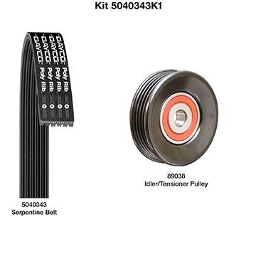 Dayco 5040343K1 Serpentine Belt Drive Component Kit