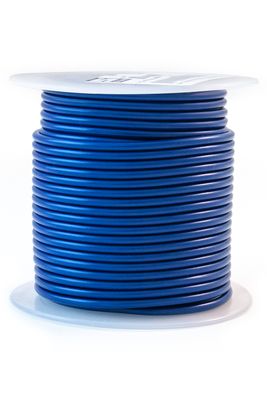 Primary Wire, 1 COND, AWG 14, Blue, 100'
