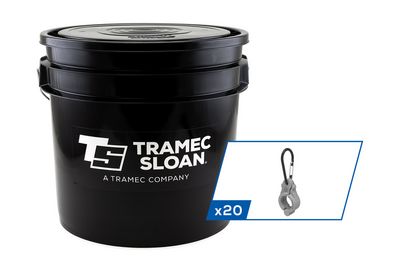 X31C Wide Body Clamp for 3-in-1 Wraps w/Gated Carabiner Clip, Retail Bucket of 20