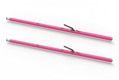 SL-30 Cargo Bar, 84"-114", F-track Ends, Pink, Pack of 2