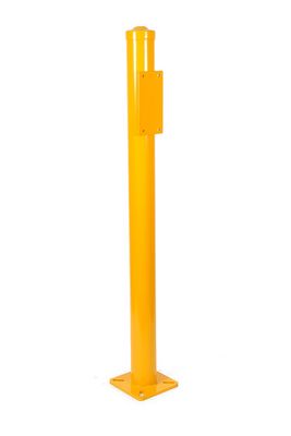 Steel Bollard for Barrier Reels, 1.1m, Yellow