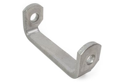 Hinge Butt, One-Piece Weld-on, Notched, Plain Steel, 1.75"