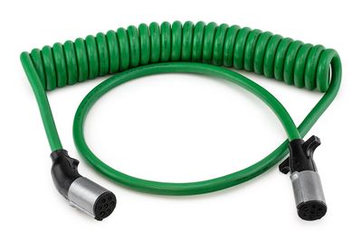 Sonogrip ABS Cable - 15ft Coiled w/12" & 48" Leads, Straight/Angled Zinc Plugs