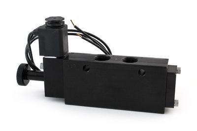 Electric Air Valve, 4 Way Solenoid With Manual Overide, 3/8" NPT