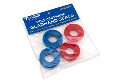 Polyurethane Gladhand Seal, 4 Pack (2 Red, 2 Blue)