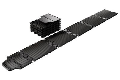 GOTREADS Vehicle Traction Mats, XXL, Pair, Black