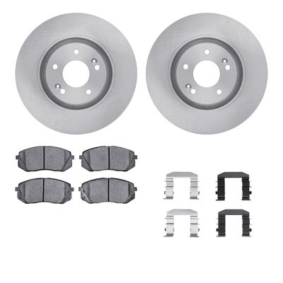Dynamic Friction Company 6312-03044 Disc Brake Pad and Rotor / Drum Brake Shoe and Drum Kit