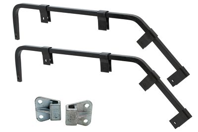 Mud Flap Bracket, 5/8" Shortie Bar Type, Right Angle, End Mount, Pair