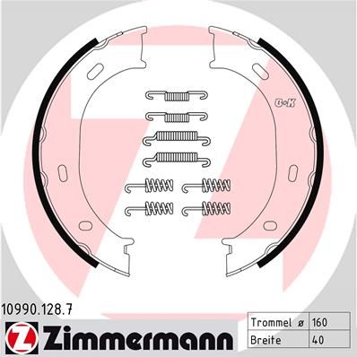 Zimmermann 10990.128.7 Parking Brake Shoe Set