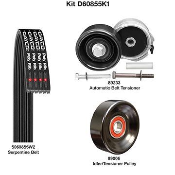 Dayco D60855K1 Serpentine Belt Drive Component Kit