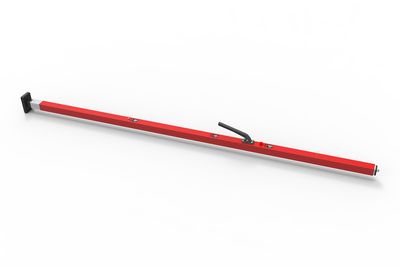 SL-30 Cargo Bar, 84"-114", Fixed Foot and F-track Ends, Red