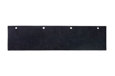 Plain Top Flap, Single, Black Rubber