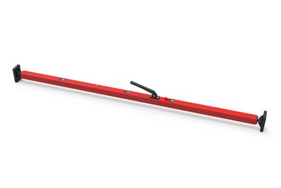 SL-20 Cargo Bar, 69"-96", Articulating Feet, Red, Stainless Steel Hardware