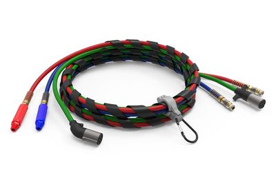 3-in-1 Wrap with Red & Blue Hose, 12', Aluminum Grip, Sonogrip ABS with Straight & Angled Ends