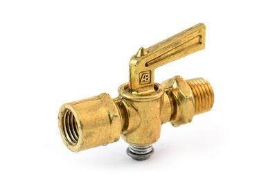 Female to Male Pipe Shut-Off Valve, 1/8"