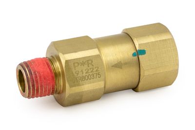 Check Valve, One-Way, 1/4" Female Inlet, 1/4" Male Outlet, SC-3 Style