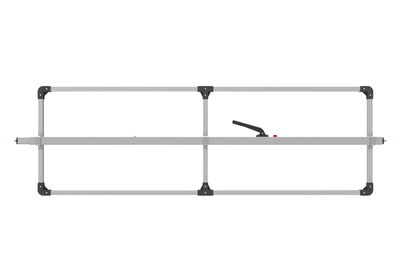 SL-30 Cargo Bar, 84"-114", E-track Ends, Attached 3 Crossmember Hoop, Mill Aluminum