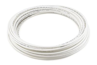 1/4" Nylon Tubing, White, 100ft