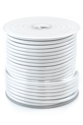 Primary Wire, 1 COND, AWG 12, White, 100'