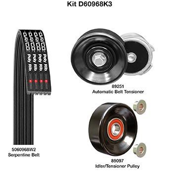 Dayco D60968K3 Serpentine Belt Drive Component Kit