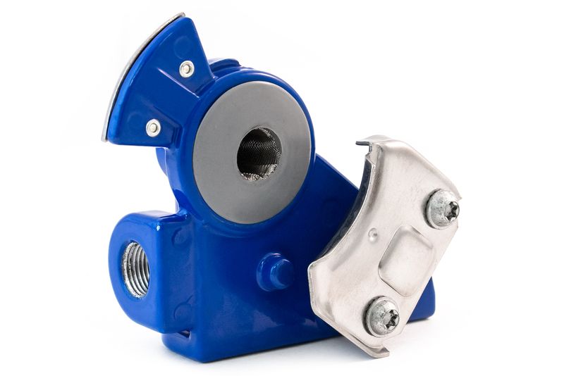 PowderCoated Aluminum Gladhand, 38degree Bracket Mount, Service, Full