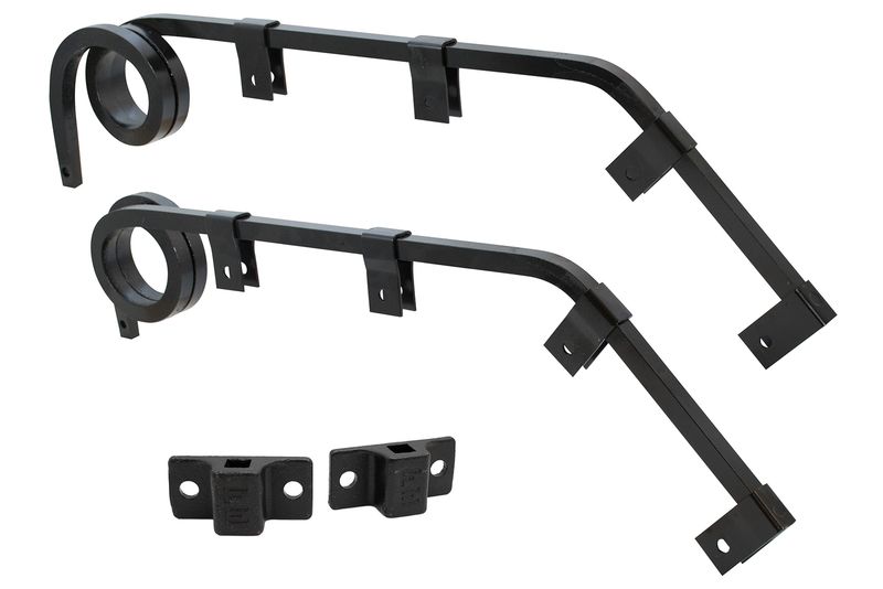 Mud Flap Bracket, 3/4" Shortie Bar Type, Double Coil, Standard Mount, Pair