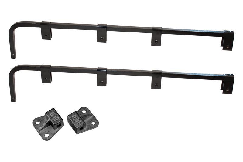 Mud Flap Bracket, 3/4" Straight Bar Type, Right Angle, End Mount, Pair